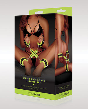 Whip Smart Glow In The Dark Wrist & Ankle Hogtie Set