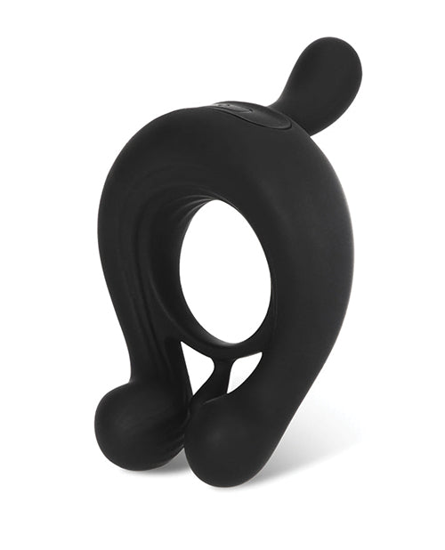 Kairos Vibrating Cock Ring W/ 3 Bullets - Black