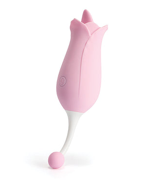 Dora Rose Toy Clit Vibrator & Tongue Licker - Pink