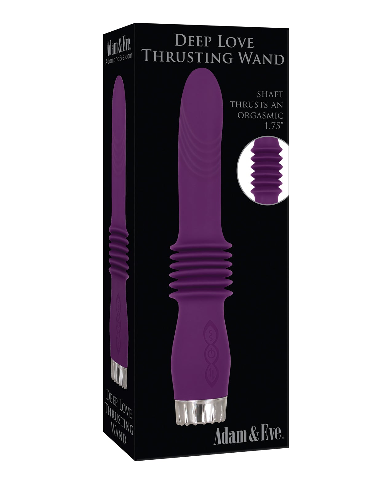 Adam & Eve Deep Love Thrusting Wand - Purple