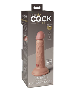 King Cock Elite 6" Dual Density Silicone Cock