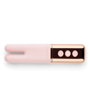 Le Wand Discreet Deux Chrome Twin Motor Rechargeable Clit Vibrator - Rose Gold