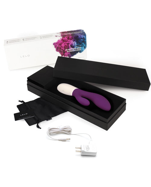 Lelo Ina Wave - Cerise Vibrating Dildo W/ Clit Stimulator