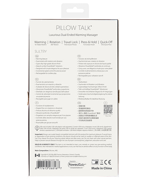 Pillow Talk Sultry Rotating Wand