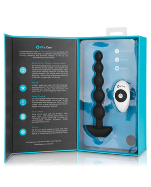 B-vibe Cinco Remote Control Rechargeable Beads - Black