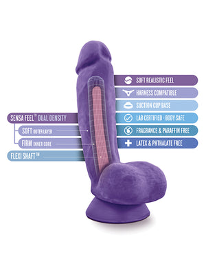 Blush Au Naturel Bold Pound 8.5" Dildo - Purple