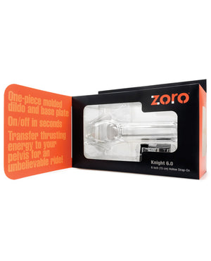 Perfect Fit Zoro Knight Hollow Strap-on - Clear