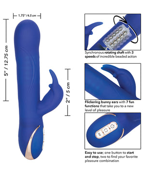 Jack Rabbit Signature Silicone Rotating Beaded Rabbit - Blue