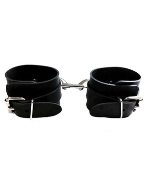 Rouge Rubber Wrist Cuffs - Black