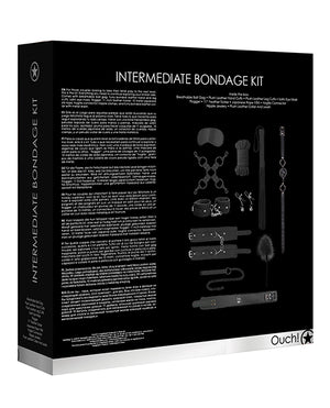 Shots Ouch Intermediate Bondage Kit - Black