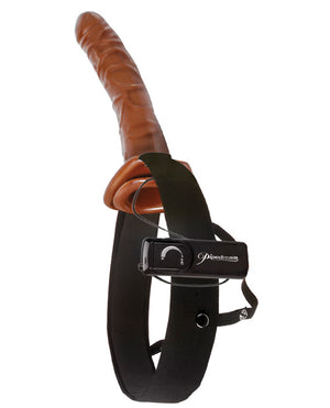 Fetish Fantasy Series 10" Chocolate Dream Vibrating Hollow Strap On