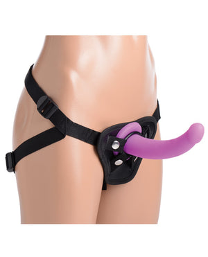 Strap U Navigator Silicone G Spot Pegging Strap On Dildo W/harness