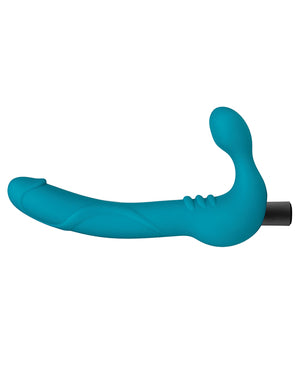 Blush Temptasia Luna Strapless Silicone Dildo - Teal