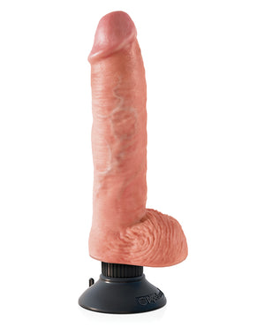 "King Cock 10"" Vibrating Cock W/balls"