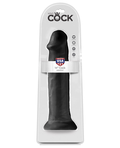 Premium King Cock 14" Cock - Brown