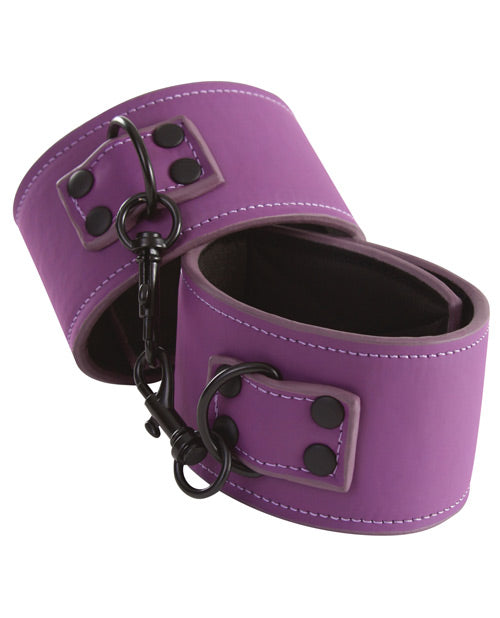 Lust Bondage Ankle Cuffs - Purple