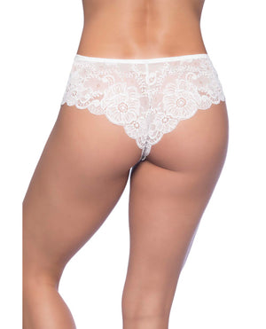 Suzette Soft Textured Lace High Leg Tanga