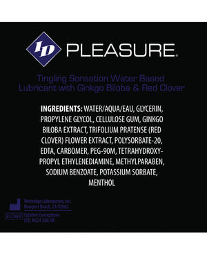 Id Pleasure Waterbased Tingling Lubricant