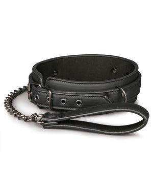 Easy Toys Fetish Collar W/leash - Black