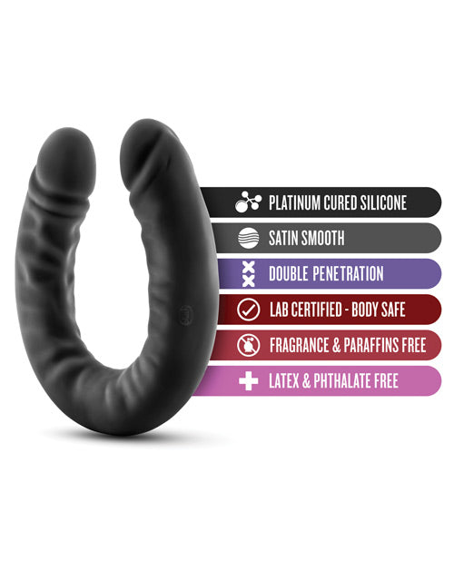 Blush Ruse 18" Double Dildo - Black