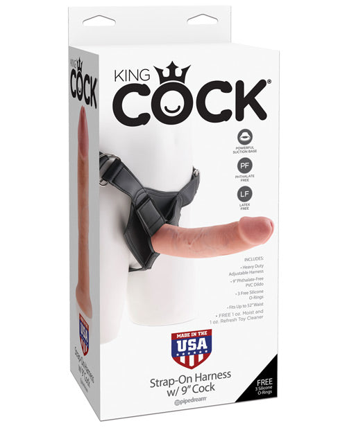 "King Cock Strap On Harness W/8"" Cock"