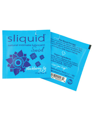 Sliquid Naturals Swirl Lubricant Pillow - .17 Oz