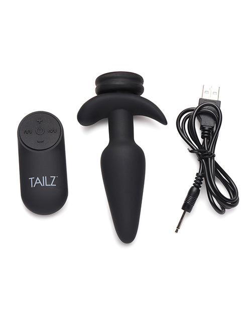 Tailz Snap On Interchangeable 10x Vibrating Silicone Anal Plug W/remote