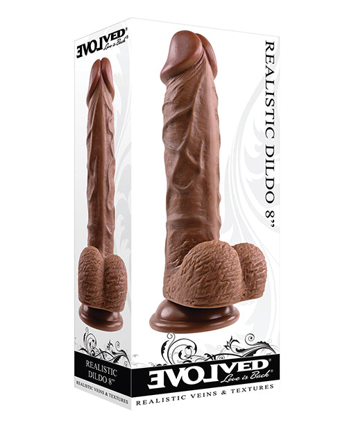 Evolved 8" Realistic Dildo W/balls