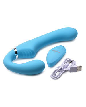 Strap U Mighty Rider 10x Vibrating Silicone Strapless Strap On