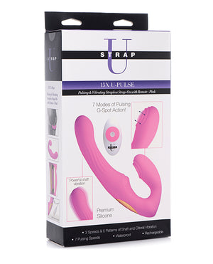 Strap U U-pulse Silicone Strapless Strap-on W/remote