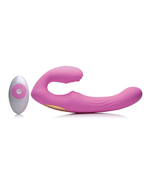 Strap U U-pulse Silicone Strapless Strap-on W/remote