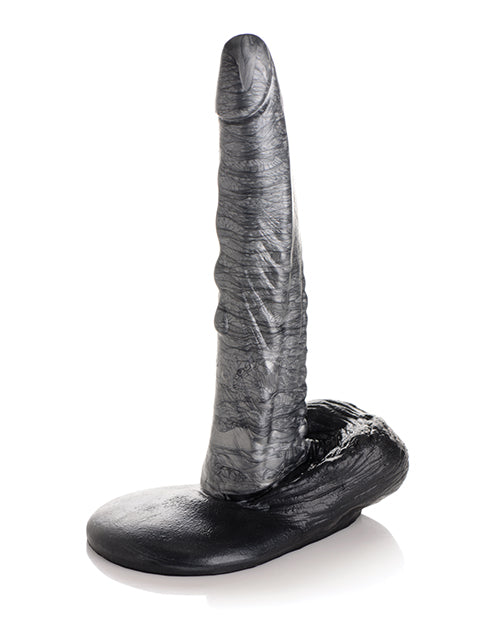 Creature Cocks The Gargoyle Rock Hard Silicone Dildo - Silver/black