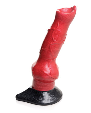 Creature Cocks Hell-hound Canine Penis Silicone Dildo - Red/black