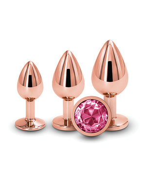 Rear Assets Pink Gem Anal Trainer Kit - Rose Gold