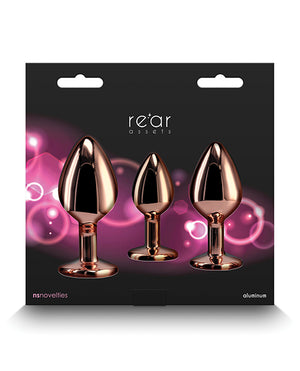 Rear Assets Pink Gem Anal Trainer Kit - Rose Gold