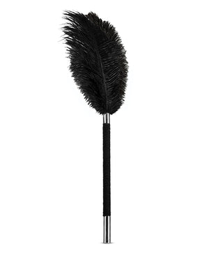 Blush Noir Soft Feather Tickler - Black