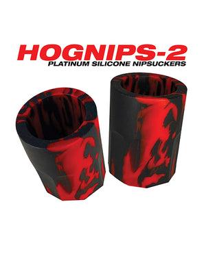 Oxballs Hognips 2 Nipple Suckers - Red/black