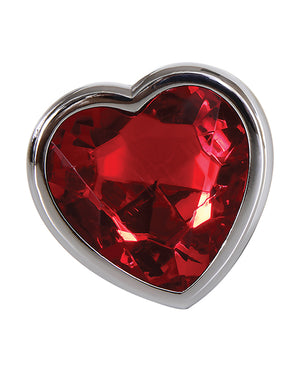 Adam & Eve Red Heart Gem Anal Plug