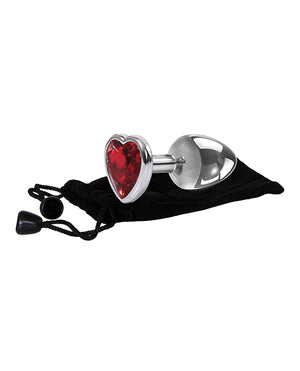 Adam & Eve Red Heart Gem Anal Plug