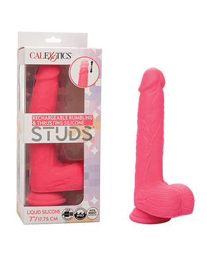 Silicone Studs Rechargeable Rumbling & Thrusting Vibrator