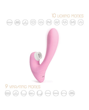 Jubilee G-spot Vibrator & Licking Clitoral Stimulator -