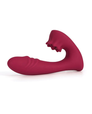 Lacy G-spot Vibrator W/tongue Licker