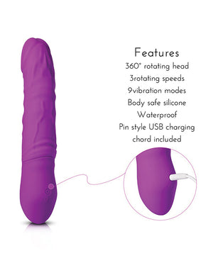 Kong 6" Rotating Vibrating Dildo