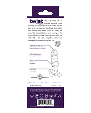 Vedo Twist Rechargeable Anal Plug