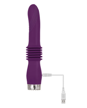 Adam & Eve Deep Love Thrusting Wand - Purple