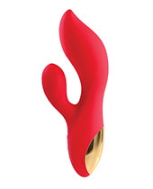 Adam & Eve Eve's Big & Curvy G Dual Stimulating Vibe - Red/gold