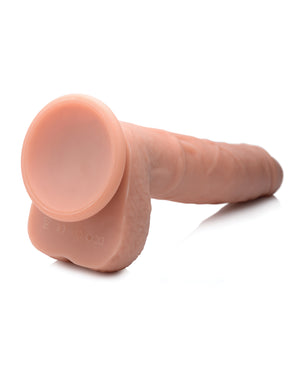 Curve Novelties Big Shot Thrusting Dildo W/remote Control - Flesh