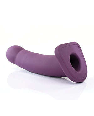 Sportsheets 8" Banx Hollow Silicone Sheath Dildo - Plum