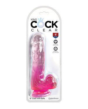 King Cock Clear Cock W/balls