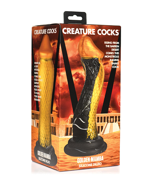 Creature Cocks Golden Snake Silicone Dildo